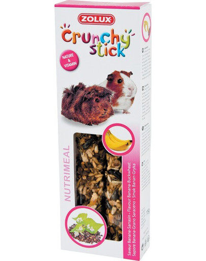 ZOLUX Crunchy Stickmorče Banána pohanka 115 g