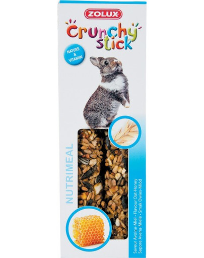 ZOLUX Crunchy Stick králík oves a med 115 g