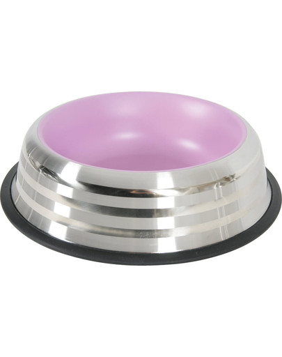 ZOLUX Miska protiskluzová Inox Merenda 1 l růžové