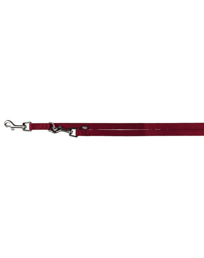 TRIXIE vodítko regulovatelné Premium, XS: 2.00 M/10 mm, Bordó
