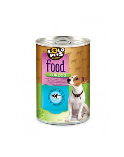 LOLO PETS Food For Dog Beef 410 g