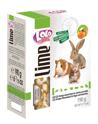 LOLO PETS Kostka Dla Ptaków XL -Pomarańcza