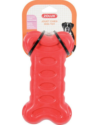 ZOLUX Hračka pro psy TPR Bubble Kost 19 cm červená