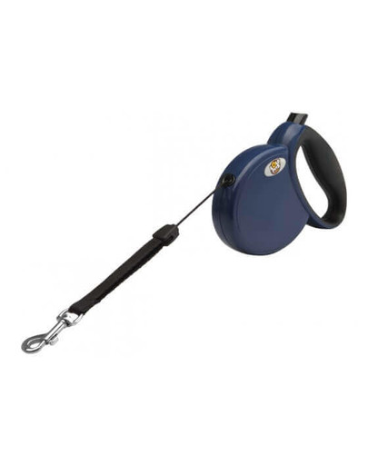 LOLO PETS Smycz Automatyczna 4M ,15 kg,Niebieska , Sznurek, Rozm.S