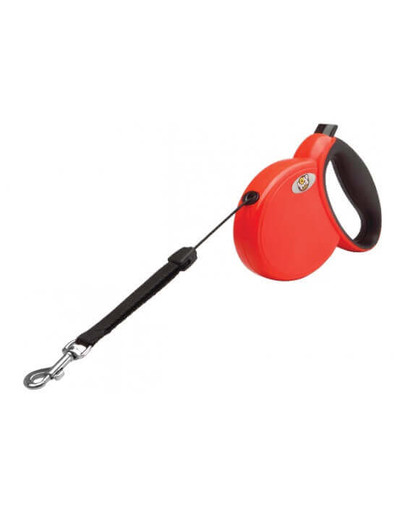 LOLO PETS ​Automatické vodítko 4M ,15 kg, červené​,.S,