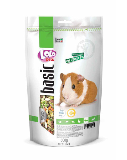 LOLO PETS Krmivo pro morčata 0,6 kg Doypack