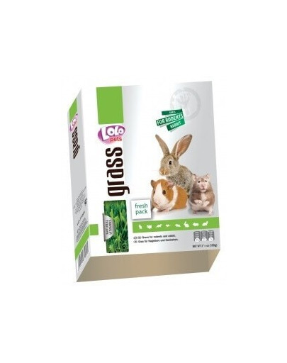 LOLO PETS Tráva pro hlodavce v pudle 100G