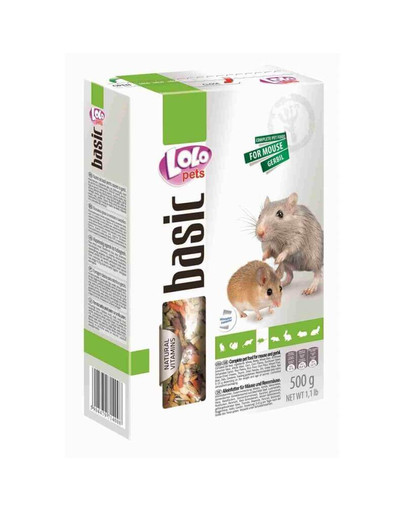 LOLO PETS Krmivo pro myši 0,5 kg