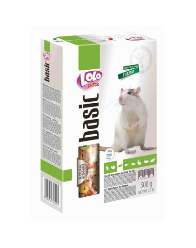 LOLO PETS Krmivo pro potkana 0,5 kg
