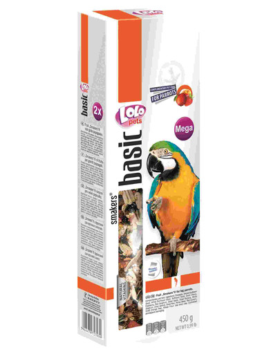 LOLO Pet Smakers pro velké papoušky Mega ovocné