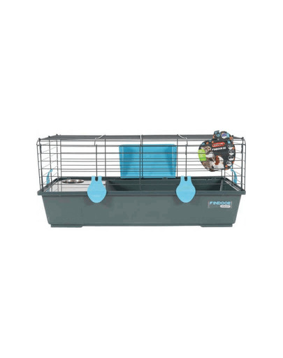 ZOLUX Klec Indoor 80 cm šedý/nebesky modrý