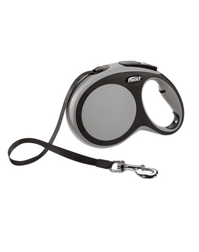 FLEXI Vodítko automatické New Comfort S Pések 5 m šedé
