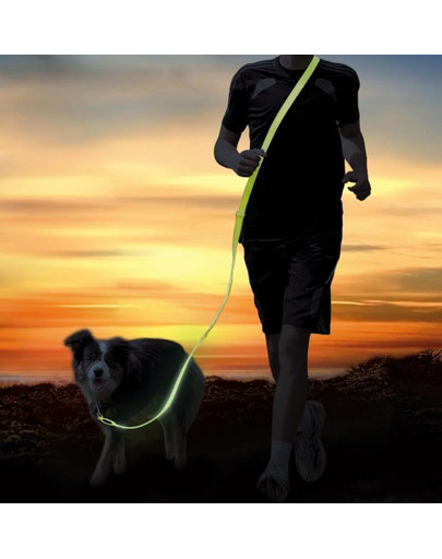 TRIXIE USB Flash Vodítko Jogging na běhání se psem S–Xl: 1.85–2.55 M/25 mm