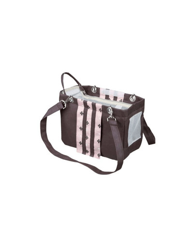 TRIXIE Cestovní taška FINA 14 × 20 × 26 cm šedo - růžová