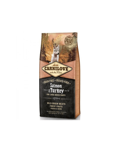 CARNILOVE Salmon & Turkey for Large Breed Puppy 1,5 kg
