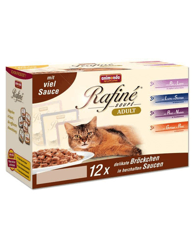 ANIMONDA Rafiné Soupé Mutlipack Extra Omáčka 12x100 g