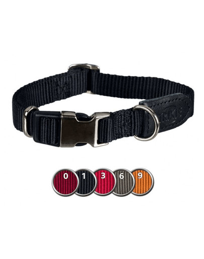 TRIXIE Obojek Premium L–XL: 45–70 cm/25 mm červený
