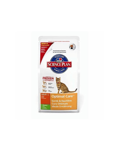 HILL'S Science Plan Feline Adult Optimal Care Rabbit 10 kg
