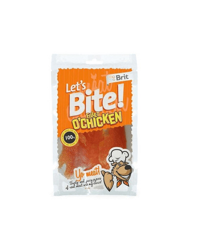 BRIT Let's Bite Dog Fillet O'Chicken 80g