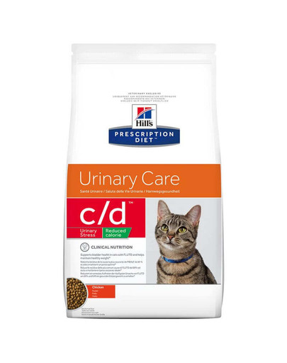 HILL'S Prescription Diet Feline c/d Stress Reduced Calorie Chicken 4 kg