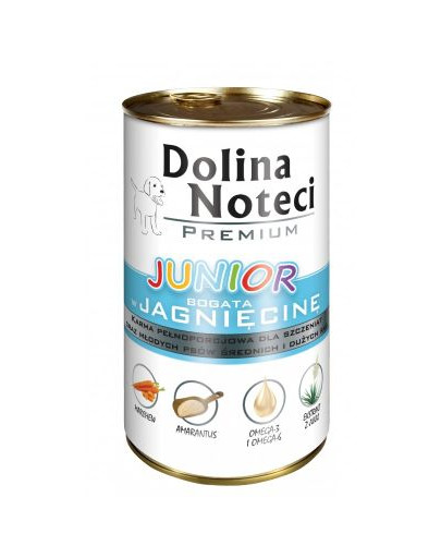DOLINA NOTECI Premium Junior Bohatá na jehněčí 400g