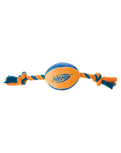 NERF Nylonový míč s provázkem M zelený/oranžový