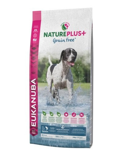 EUKANUBA Nature Plus+ Adult Grain Free Salmon 14 kg