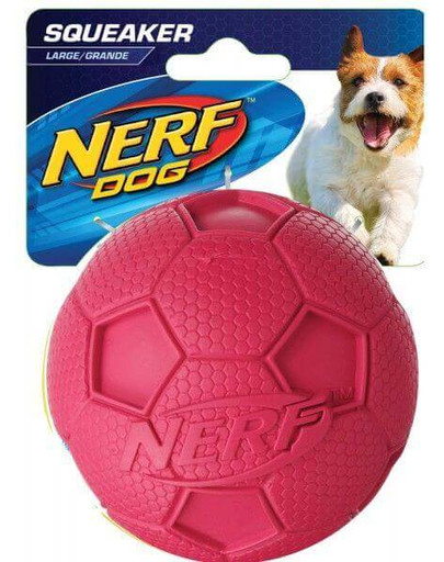 NERF Squeaker Soccer Ball pískací míč L zelený/červený