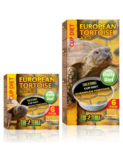 EXOTERRA Krmivo pro dospělé suchozemské želvy 6x60g