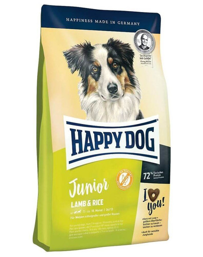 HAPPY DOG Junior Jehněčí & Rýže 4kg
