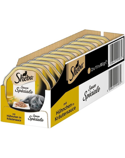 SHEBA Frykas Kuřecí v bylinkové omáčce 22 x 85g