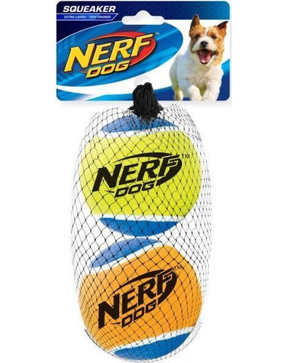NERF pískací tenisový míč L 2ks