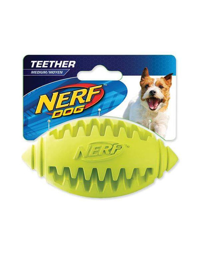 NERF Gumový míček na zubní péči  M nebesky modrý/zelený