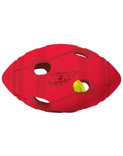 NERF gumový rugby míč LED 13,5cm