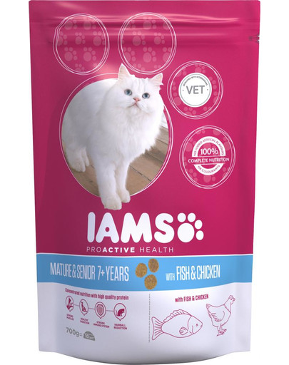 Levně IAMS for Vitality Senior Cat Food with Fresh Chicken 10kg