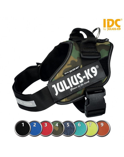 TRIXIE Postroj Julius-K9®, Mini-Mini/S: 40–53 cm/22 mm, jeans