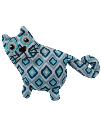 TRIXIE Hračka kočka, plyš 15 cm, plněná pohankou