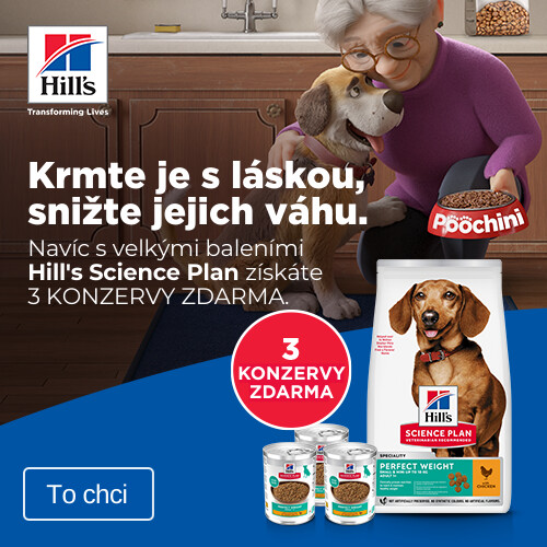 Akce HILL'S krmivo Science Plan + 3 konzervy ZDARMA