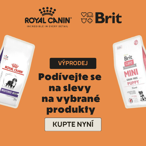 Akce na krmivo BRIT a ROYAL CANIN se slevou