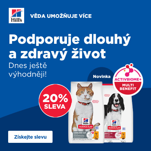 Akce HILL'S -20% na veterinární krmivo pro psy a kočky