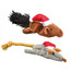TRIXIE Sada vánočních hraček - myš a veverka 14–17 cm 8 ks/balík