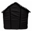 PETSBED Pelech pro psy - bouda  53 x 48 cm černý s tlapkami