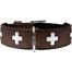 HUNTER Obojek Swiss M-L (60) 47-54/3,9 cm hnědý