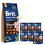 BRIT Premium By Nature Senior Small Medium S+M 15 kg + 6 x 800 g BRIT Konzervy kuřecí a srdce
