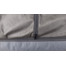 FERA Pelech s polštářem 125 x 100 cm len šedý