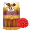 SmartBones Peanut Butter Sticks 5ks tyčinky pro psy + Ježek hračka pro psa 6,5 ​​cm červená ZDARMA