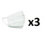 HEXA HEALTH 3x Ochranná rouška 2-vrstvá bílá