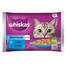 WHISKAS Adult kapsička 4x85g Rybí pochoutky krmivo pro dospělé kočky v želé s: lososem, tuňákem