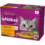WHISKAS Adult kapsička 12x85g Drůbeží krmivo v želé s: kuřetem, kachnou, drůbeží, krůtou