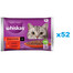 WHISKAS Adult 52x85g Vlhké krmivo Classic Meals pro dospělé kočky v omáčce s: hovězím masem, kuřecím masem
